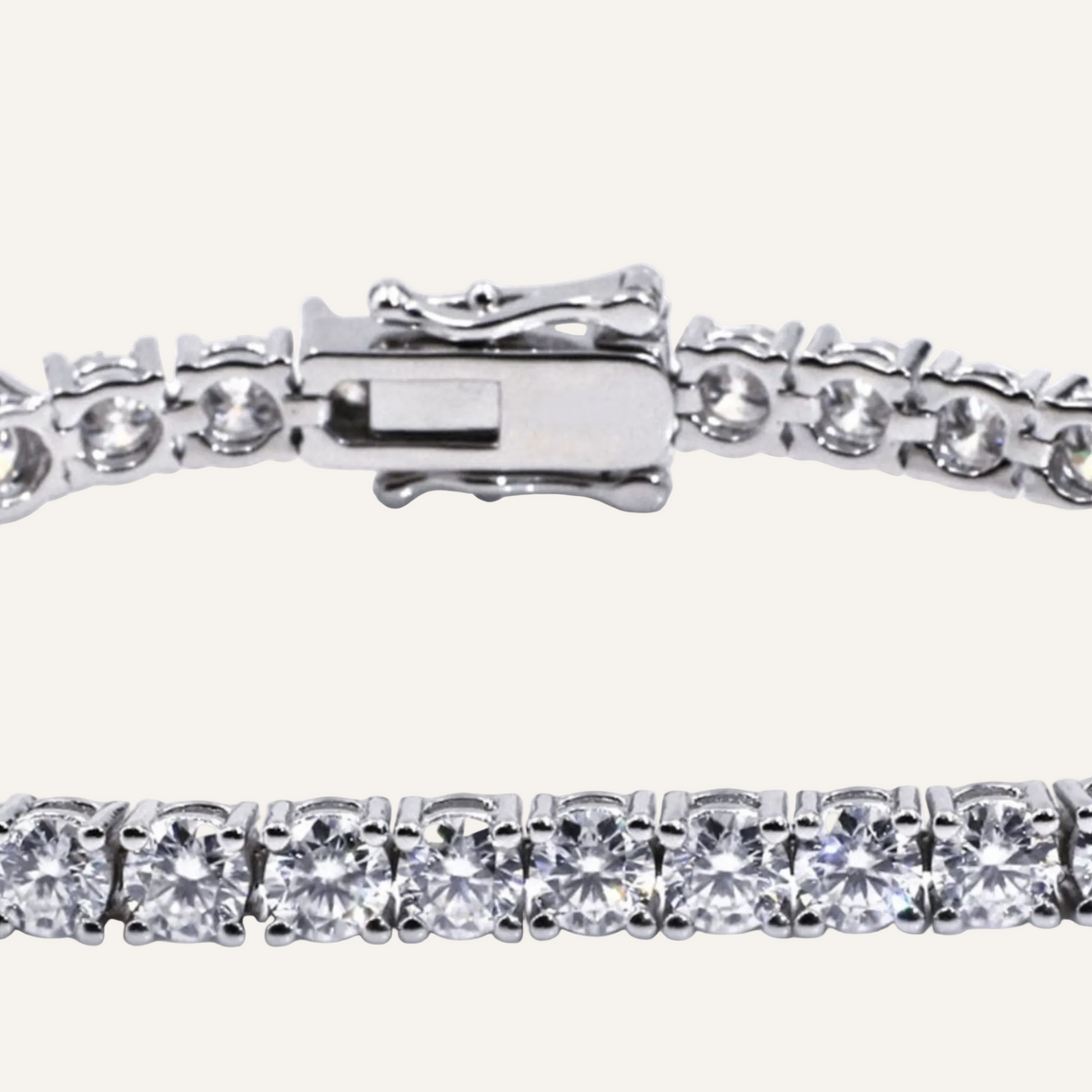 Gloria tennisarmband med moissanite från LunNoire