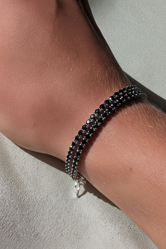 Noctelle tennisarmband Black